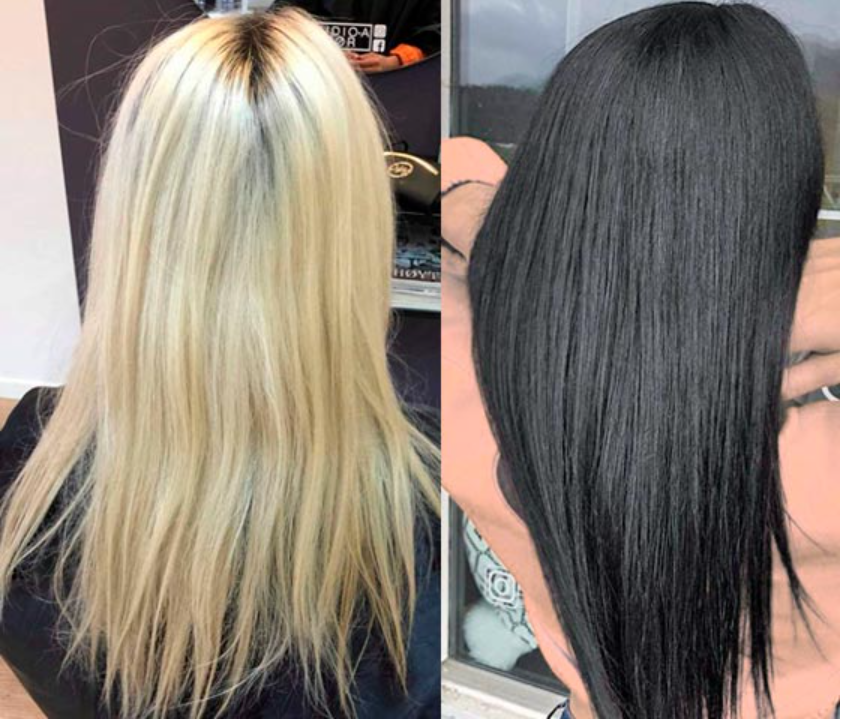 How-to-Dye-Blonde-Hair-Black?